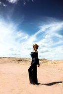 woman in the desert