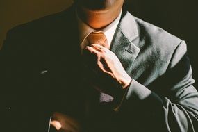a man in a suit and tie