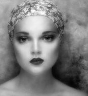 glamour woman retro