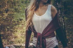 model fashion long hair
