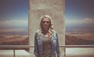 young blonde woman portrait