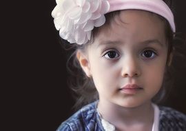 Portrait of cute child girl