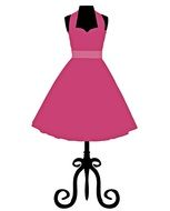 Picture of fashion pink dress