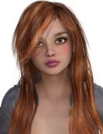 woman hair red head face