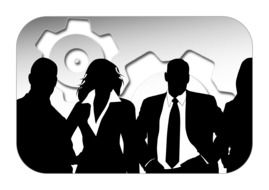 company personal silhouettes businessman