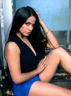 very beautiful young fashion girl