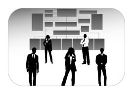 company personal black and white silhouettes