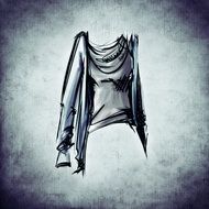 Drawing of the upper part of the clothing