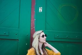 very beautiful girl blonde