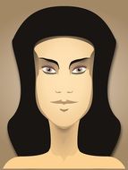 woman face portrait female