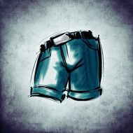 drawing of shorts