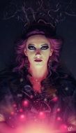 mystical female portrait