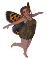 girl with butterfly wings