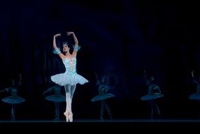 beautiful cute ballerina performance