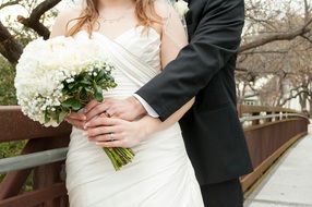 bride groom bouquet