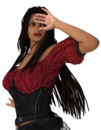 Clipart of the attractive woman