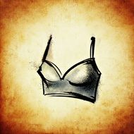 drawing of a bustier