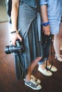 fashionable photographers with cameras