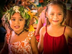 polynesian pretty girls portrait