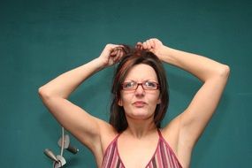 thinking female