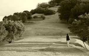 woman walk