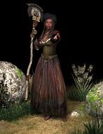 medicine woman, render, fantasy