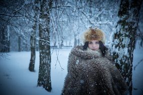 fashion model in winter park