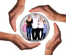 Clipart of the family protection