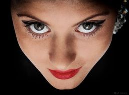 beautiful cute girl eye