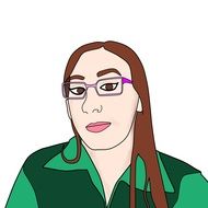 drawing of a female portrait