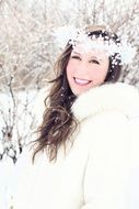 snow winter portrait