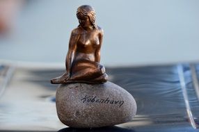 statue of a mermaid in Copenhagen