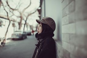 woman model on the street
