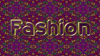 color banner with the word fashion