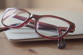 Closeup photo of Eyeglasses