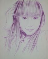 portrait painting as a sketch