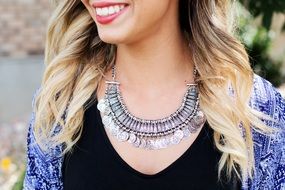 silver elegant necklace