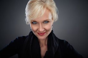 a portrait of a beautiful woman