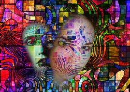 surreal dream face drawing