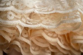 Closeup photo of the ruffles