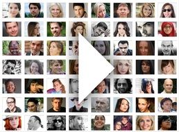 social media faces photo