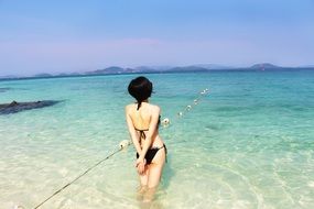 sea view woman