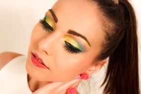 young woman makeup