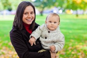 baby boy and cute girl