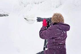 photographer Snowy winter season