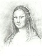 mona lisa drawing