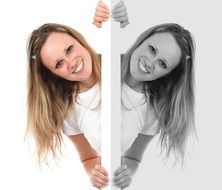 girl woman mirror