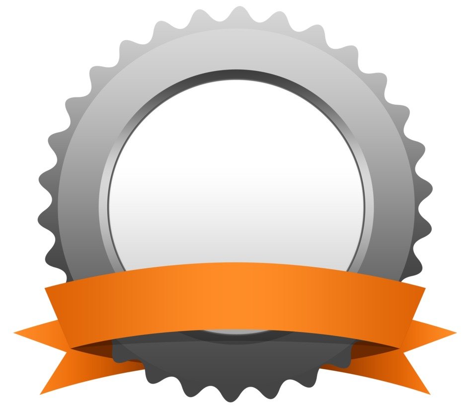 the ribbon emblem empty clean