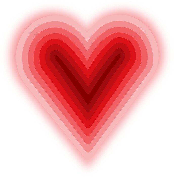 heart red colorful romance