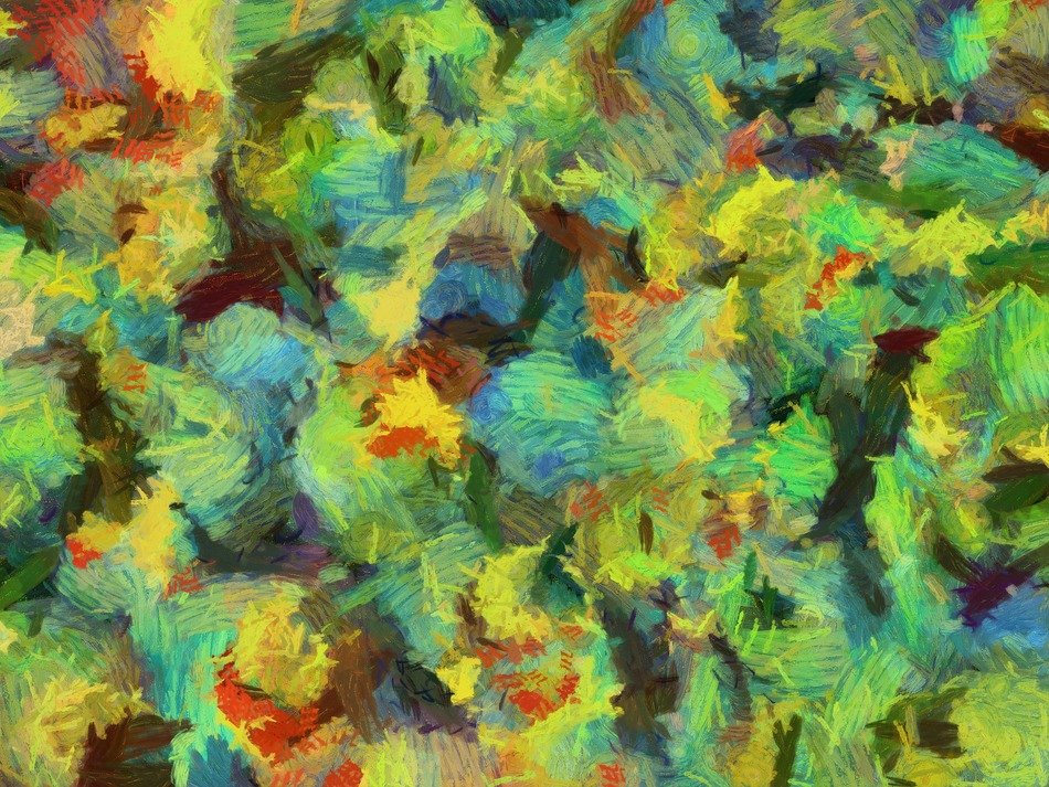 Impasto - reception at the painting in the form of a thick, juicy colors lining